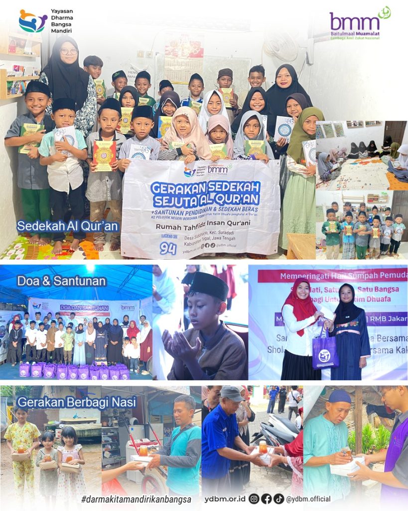 Semangat Sumpah Pemuda, YDBM Ajak Anak Yatim dan Dhuafa Berbagi dalam Kebersamaan
